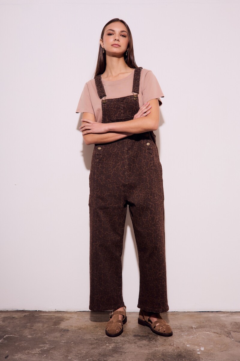 Enterito Animal Print Marron