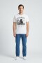 Camiseta estampada Pantera BLANCO