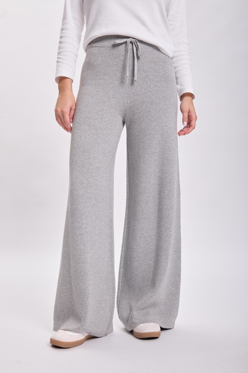 Pantalón punto Gris Claro