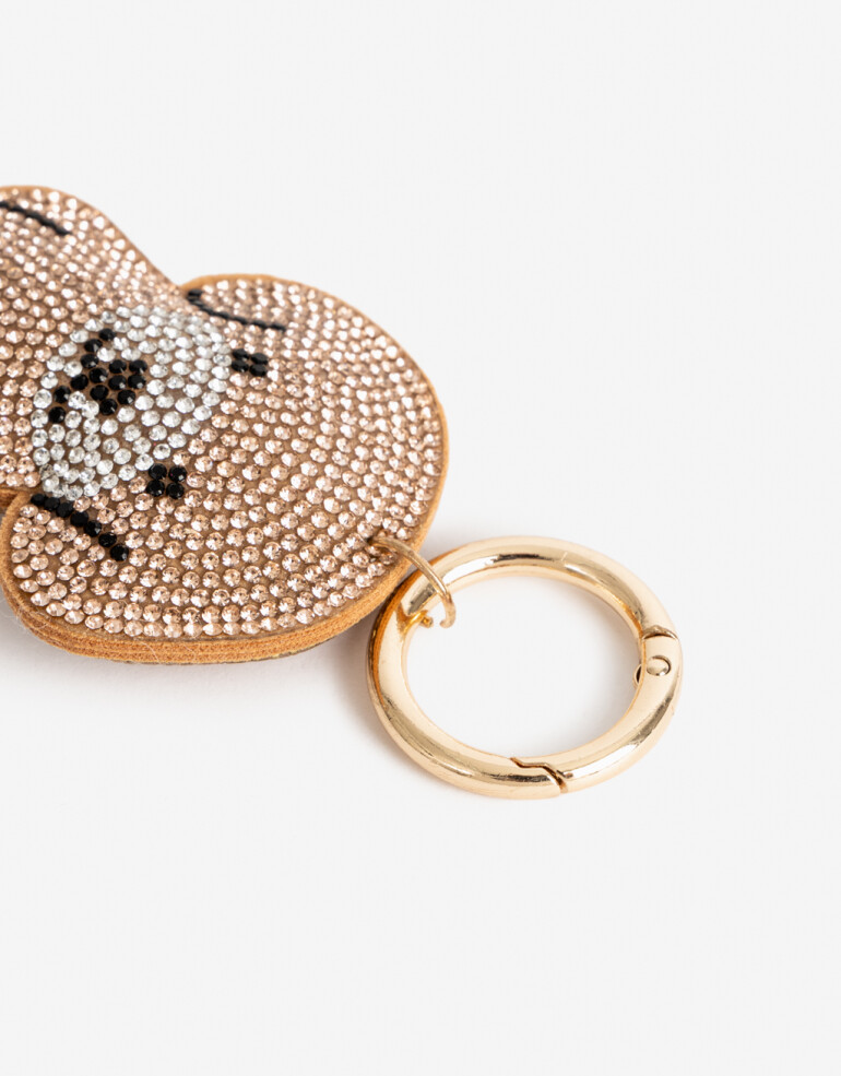 Llavero Strass Llavero Y Bag Charm Perro Strass - Combinacion Multicolor