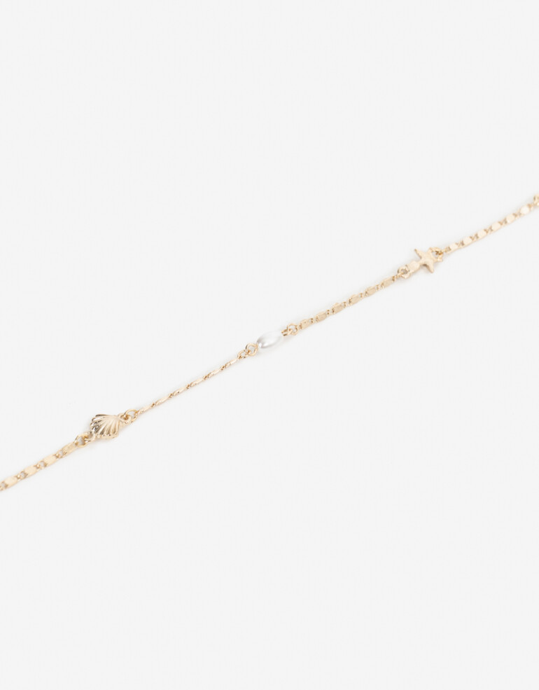 Tobilleras Playa Tobillera Playa Multicharms - Dorado