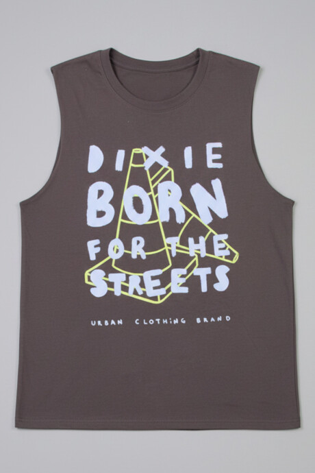 MUSCULOSA COLDA DIXIE Gris Oscuro