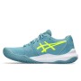 GEL Challenger 14 Clay - Mujer Gris Blue/safety Yellow