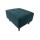 Puff de Tela con Patas de Madera 52x62x35cm azul