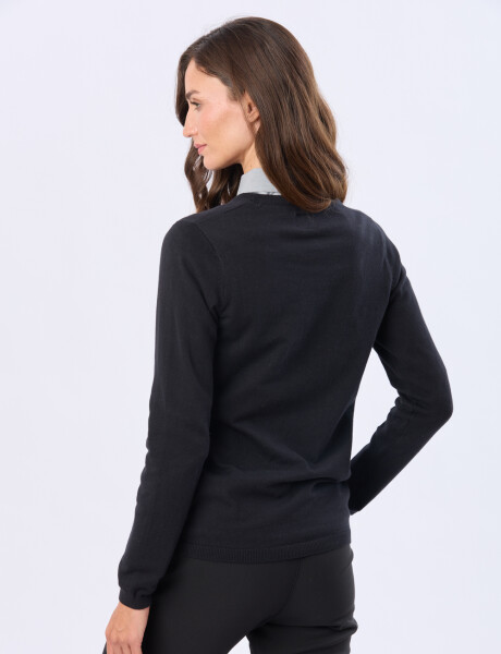 BUZO TEJIDO CLÁSICO Negro