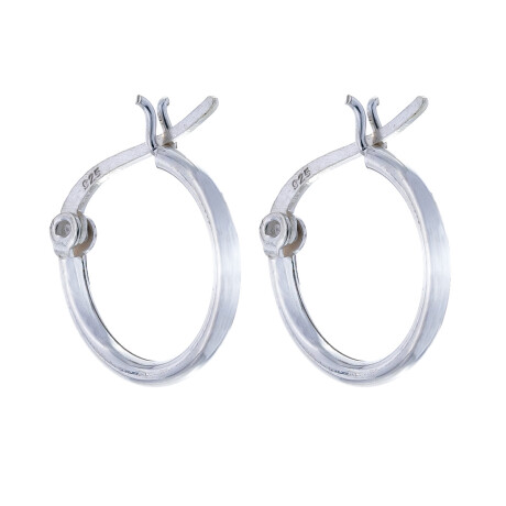 Par de aros de plata 925. Par de aros de plata 925.