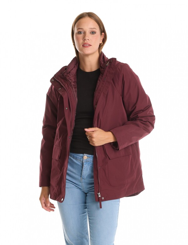 Campera Abrigo 3 En 1 BORDEAUX