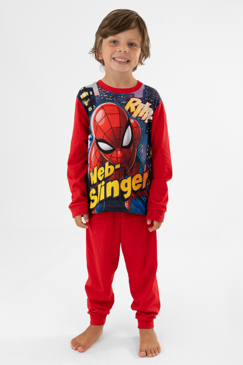Pijama infantil ultimate spiderman Rojo