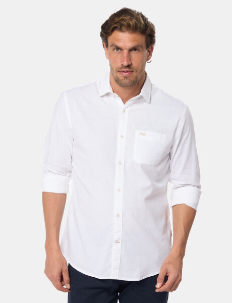 CAMISA DE LINO Blanco