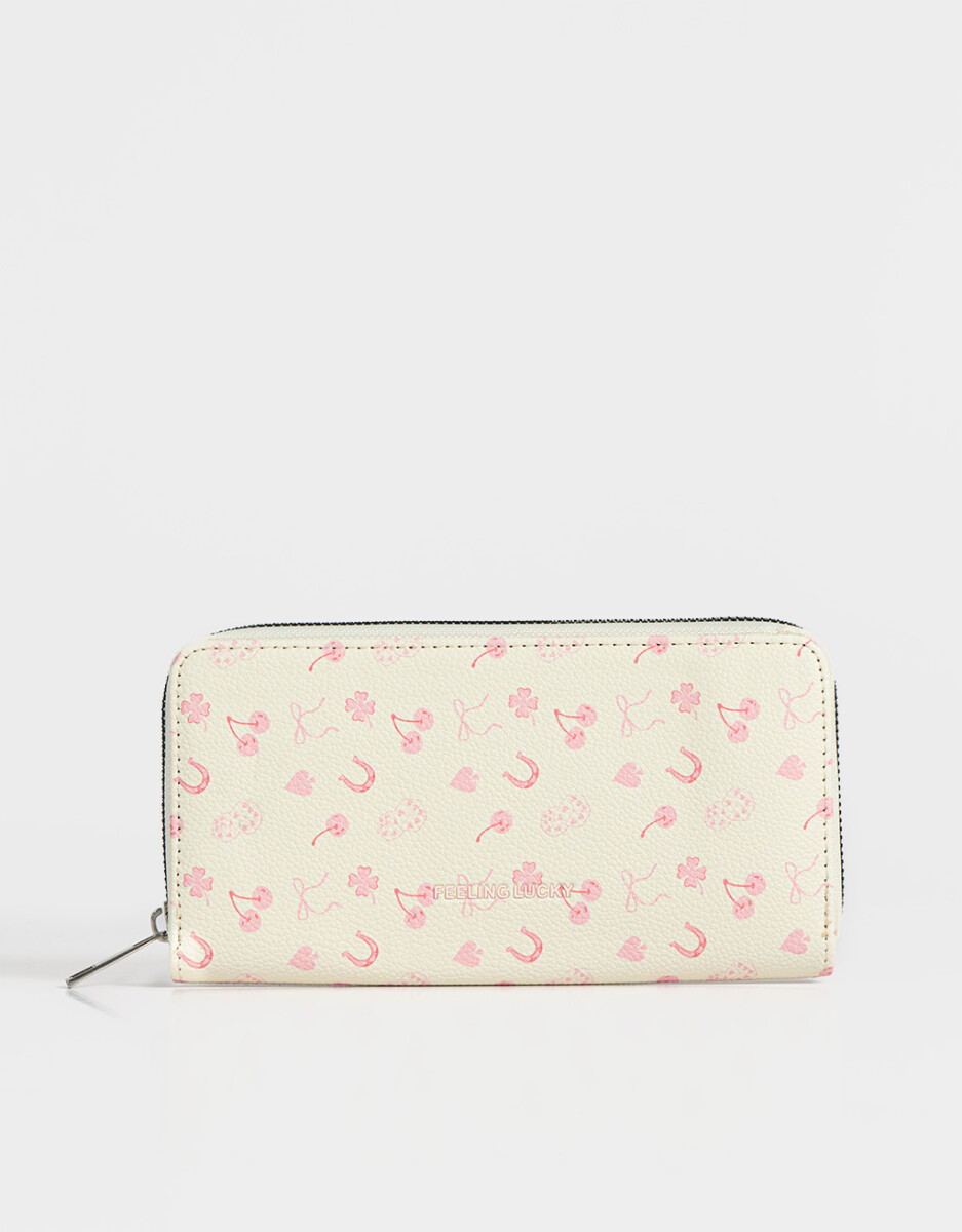 Billetera Fichero Estampada 