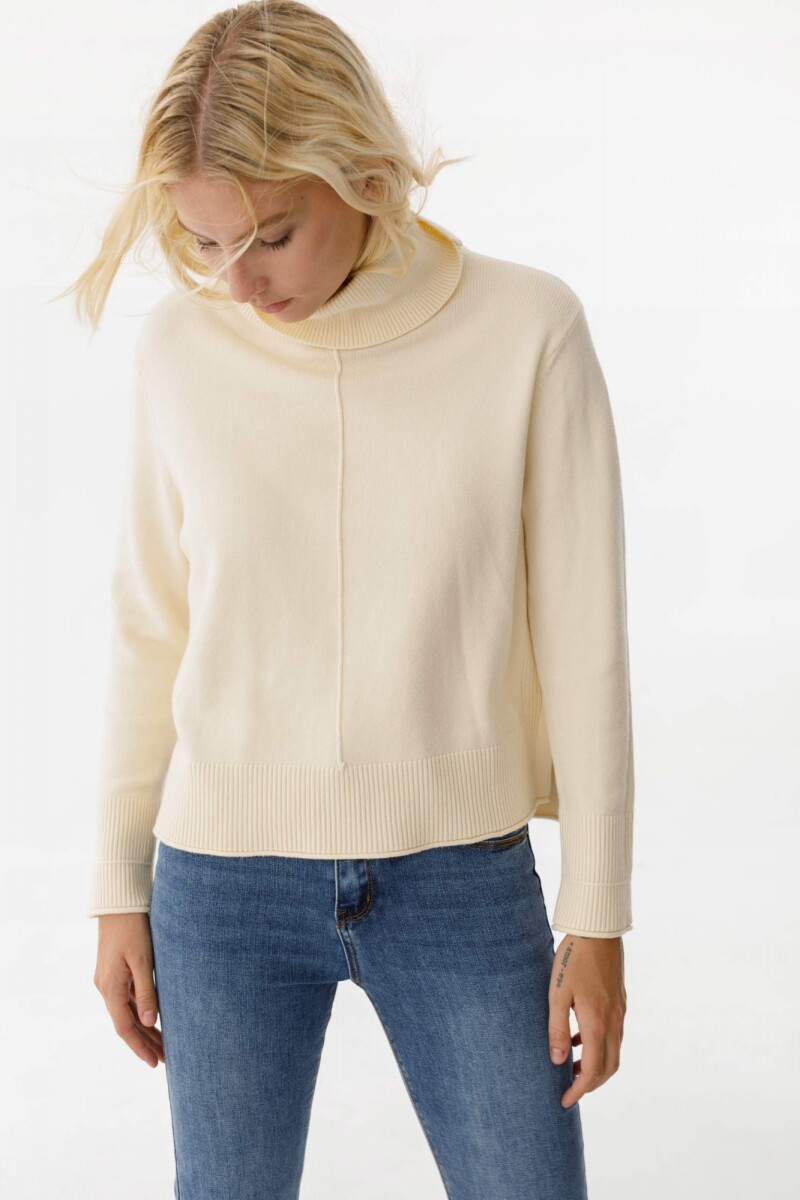 Sweater Polera Serrana Crudo