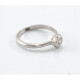 Anillo Oro 18K Blanco Y Brillante Engarce Ingles Anillo Oro 18K Blanco Y Brillante Engarce Ingles