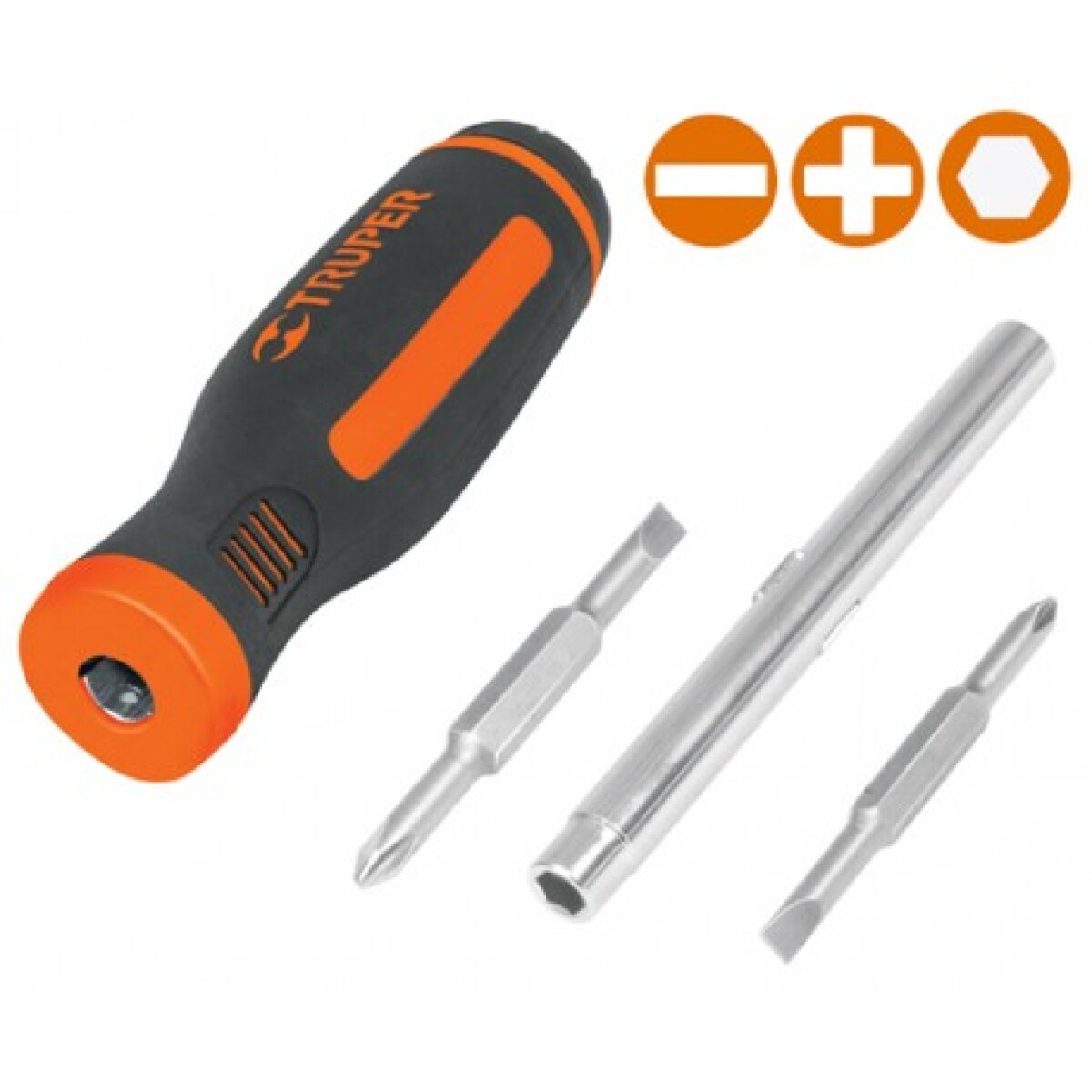 DESTORNILLADOR C/4PTAS INTERCAM (PAL.3/16.1/4 PHI.1.2) TRUPER DT4 - N/a 