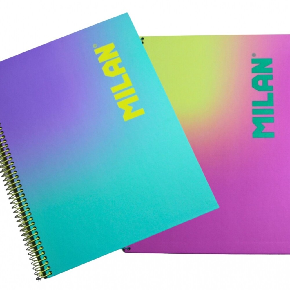 CUADERNO MILAN SUNSET CON ESPIRAL TAMAÑO A4 DE 90 HOJAS RAYADO CUADERNO MILAN SUNSET CON ESPIRAL TAMAÑO A4 DE 90 HOJAS RAYADO