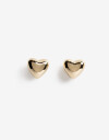 Aros Pasantes Special Price Aros Pasantes Corazón Bold - Dorado