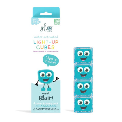 Glo Pals Light Up Cube Set de 4 cubos Azul