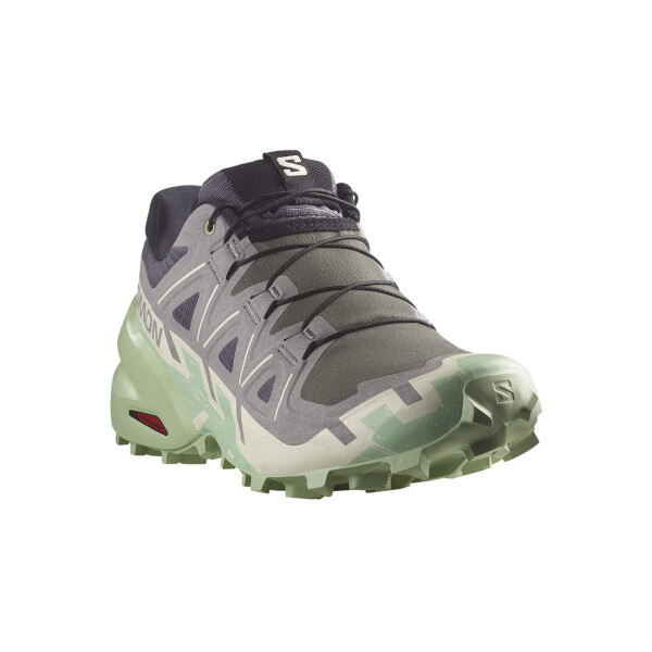 Salomon SPEEDCROSS 6 W para Mujer - Gris/Verde Gris-Verde