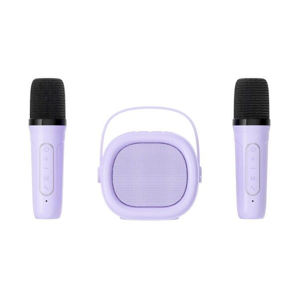 Parlante karaoke violeta