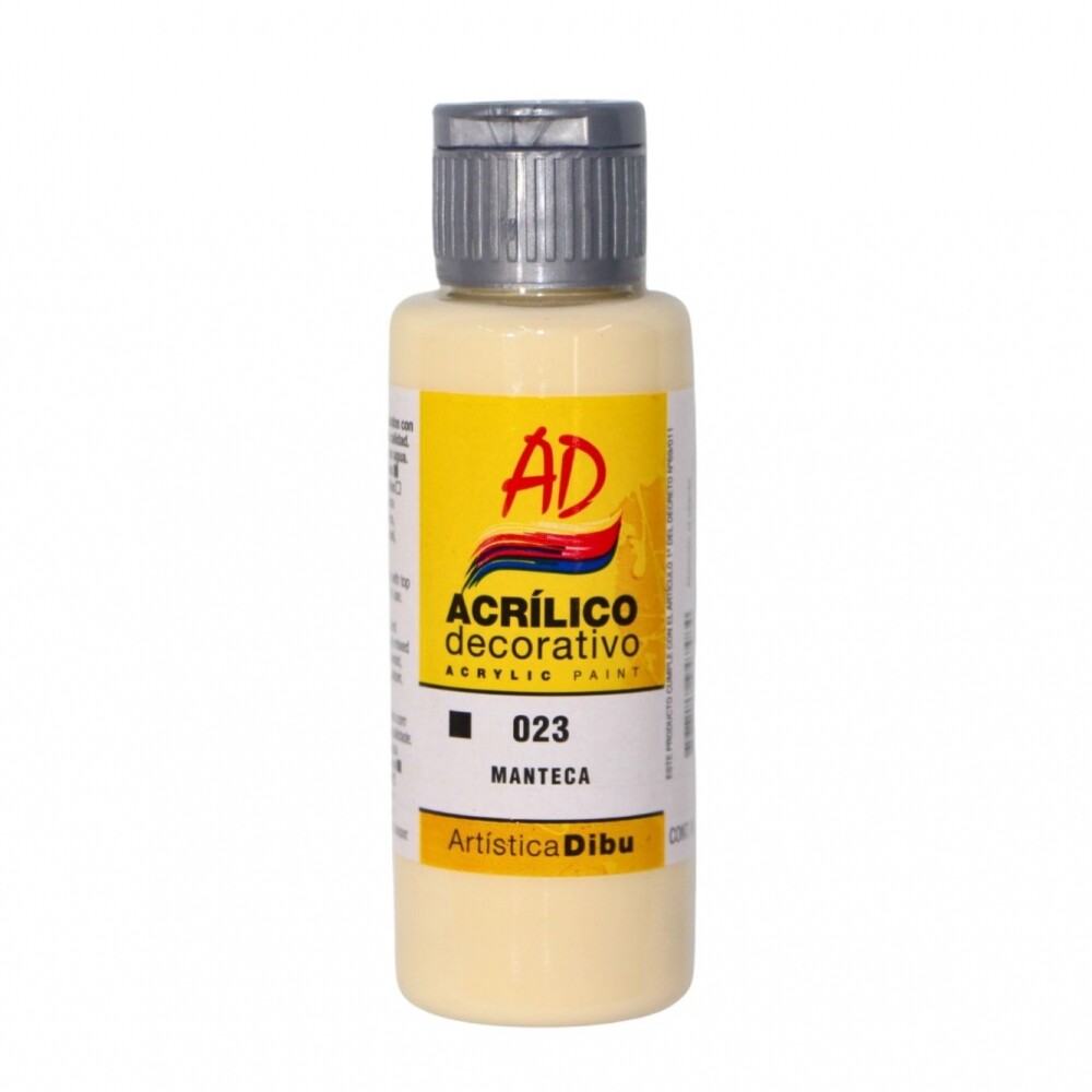 PINTURA ACRILICA ARTISTICA DIBU 60 ML. DIFERENTES COLORES COLOR MANTECA 023