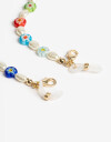 Estuches Anteojos Metal Holder Anteojos Con Beads Y Perlas - Combinacion Multicolor