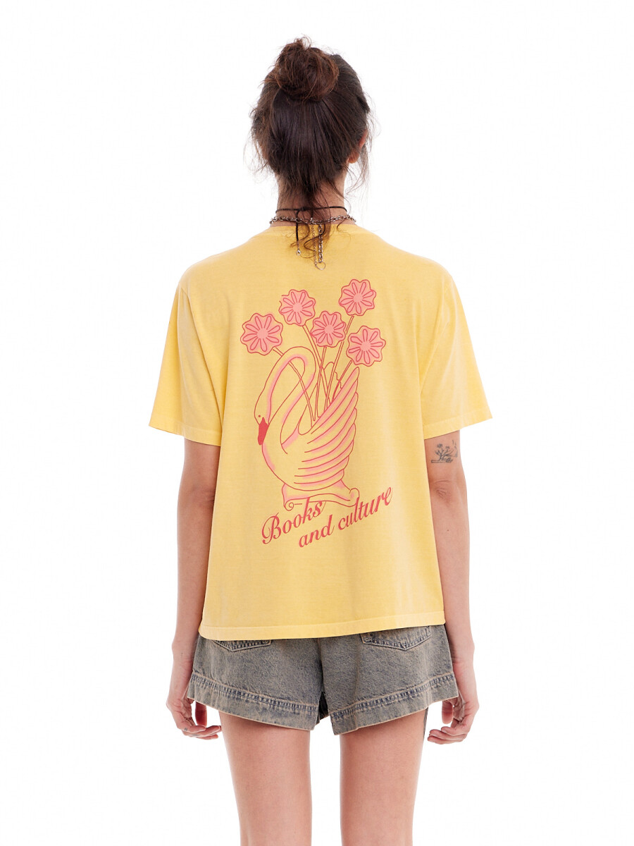 T-shirt Swan - Amarillo 