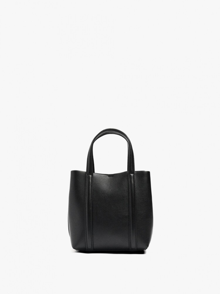 Bolso Tote Con Bandolera S negro