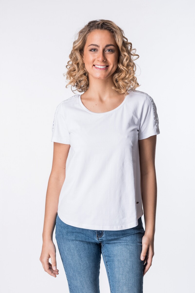 T-shirt Lavanda - Blanco 
