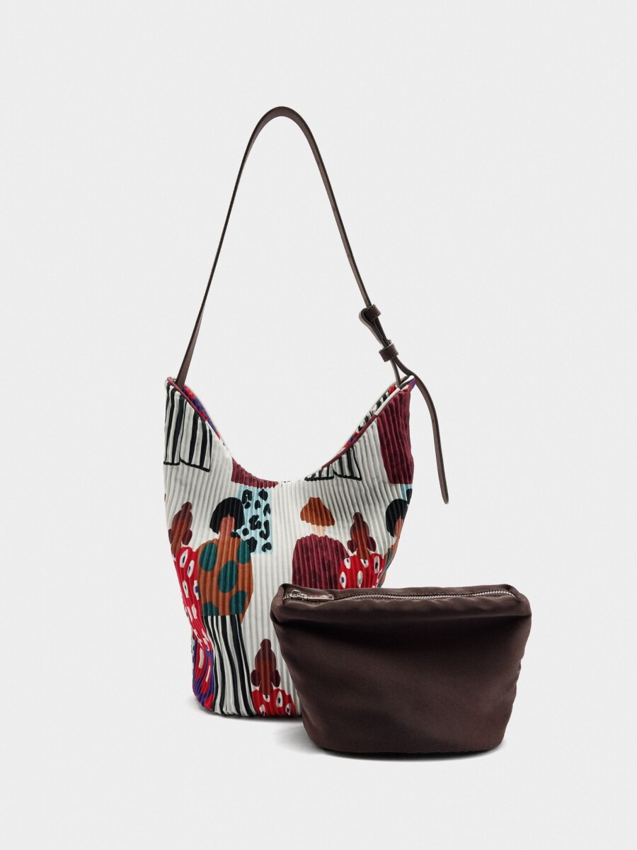 Bolso De Hombro De Nylon Bolsa Interior crudo