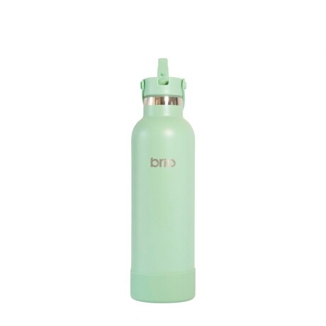 Botella En Acero Inoxidable brio 750ml Con Sorbito Y Manija Verde pastel
