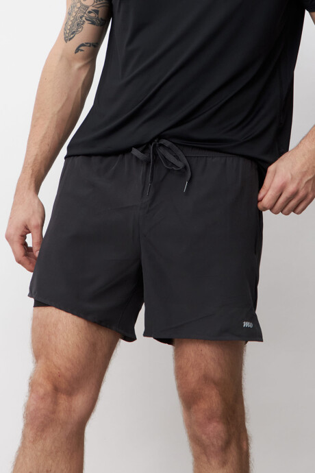 Short deportivo con calza Gris