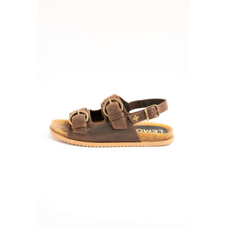 Sandalia Cuero Chocolate