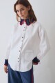 CAMISA EMBLEMA Blanco Con Rojo Y Azul