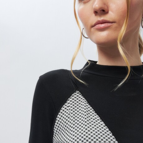 TOP ROMER Negro/Blanco