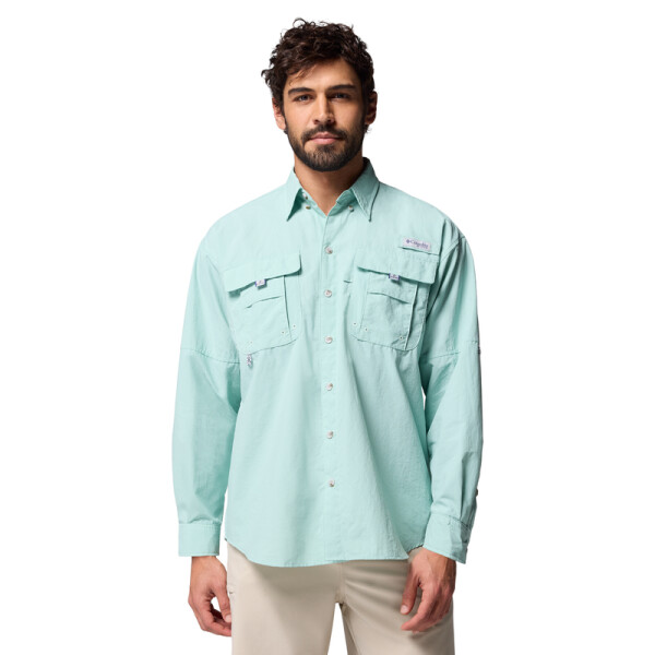 Camisa Bahama II Hombre Misty Jade