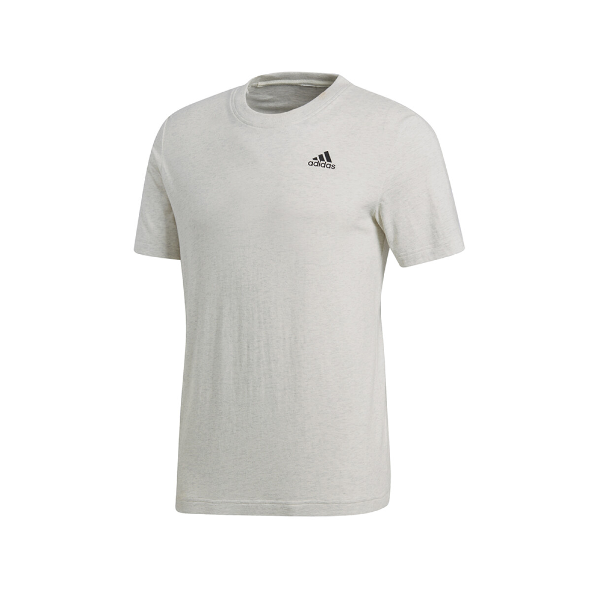 adidas ESS BASE TEE - WHITE MELANGE/BLACK 