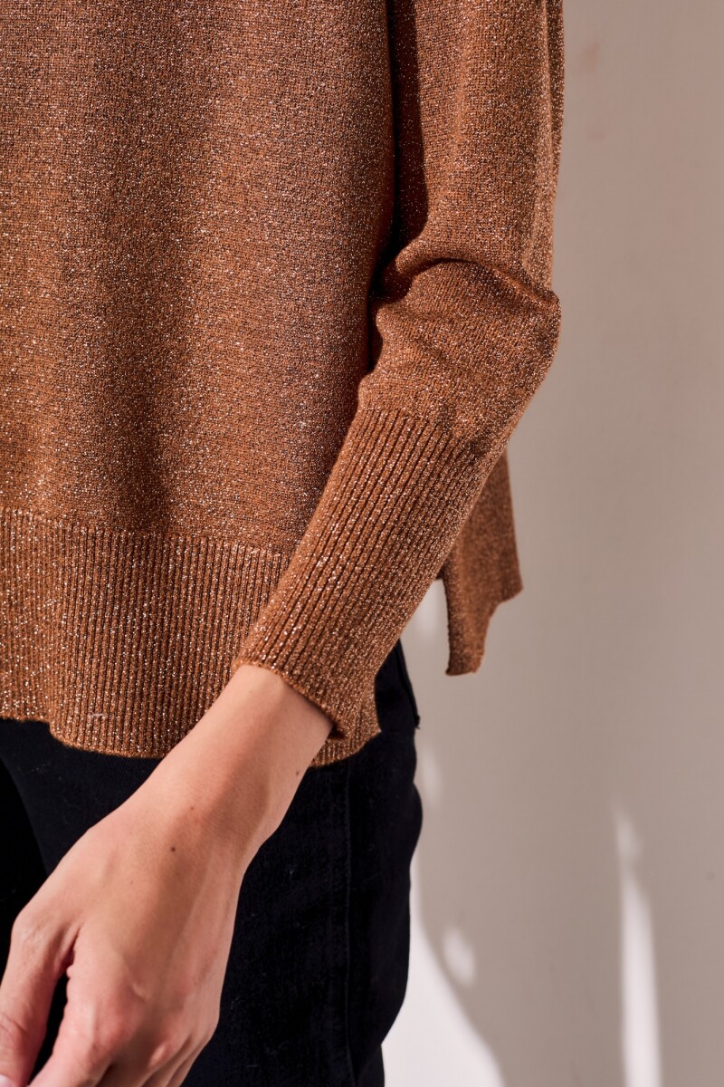 Sweater Lurex Camel