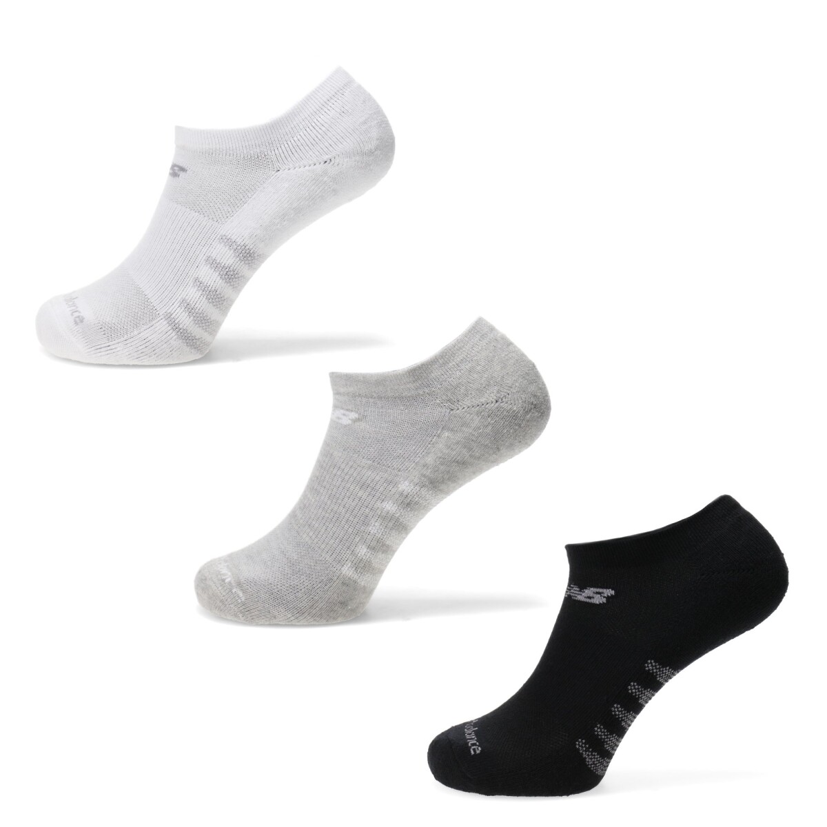 Medias de Hombre New Balance x3 Show - Blanco - Gris - Negro 