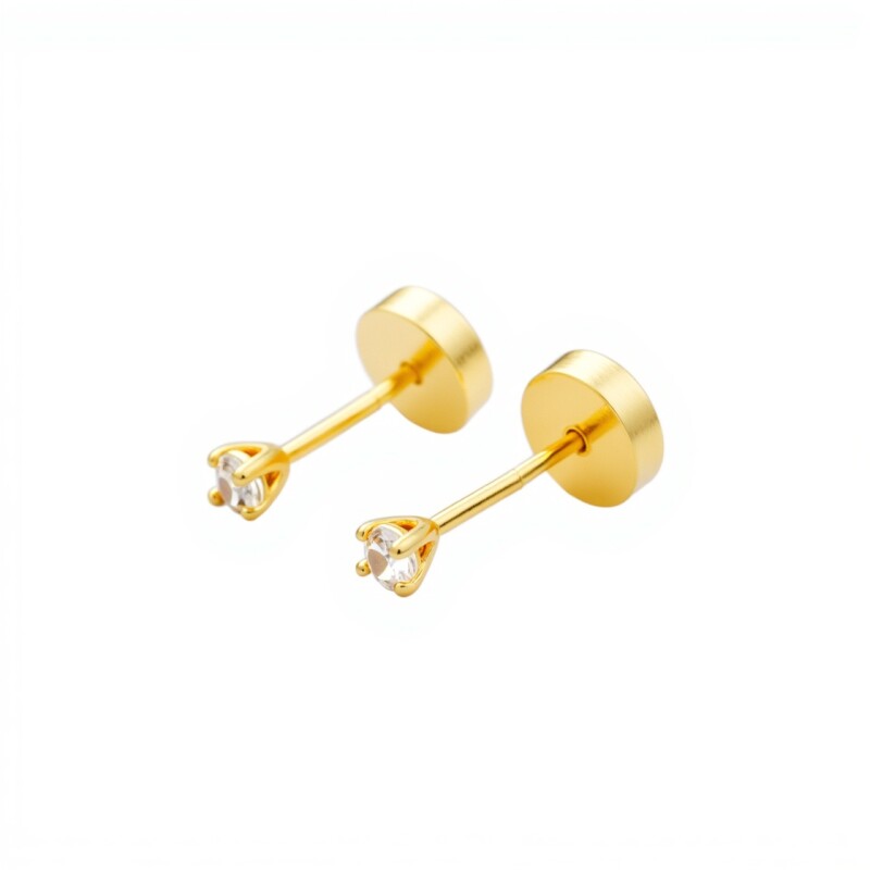 Abridores Solitario-Oro 18k-Piedra Zirconia-AB9522 conpiedra