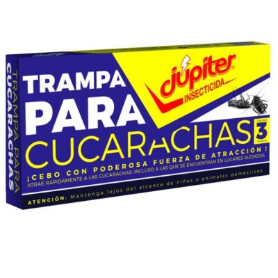 Trampa para Cucarachas Júpiter Cebo X3 Trampa para Cucarachas Júpiter Cebo X3