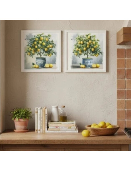 CUADRO CANVAS 30x30cm LIMONES 2 CUADRO CANVAS 30x30cm LIMONES 2