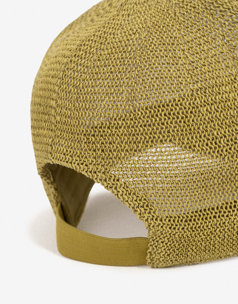 Caps Gorra Efecto Rafia - Verde Militar