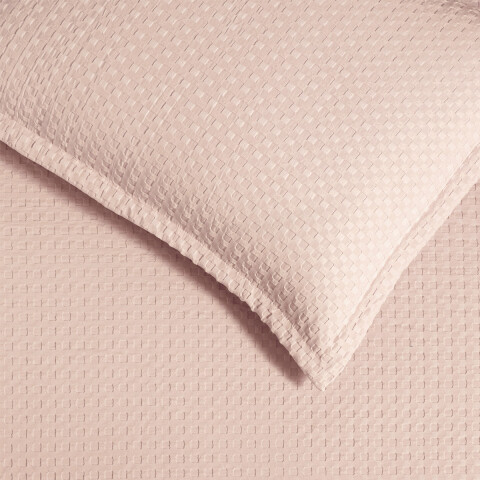 Juego Colcha y Funda Dohler Provenza Queen 100% Microfibra SALMON