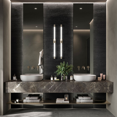 PORCELANATO PARA PISO Y PARED DE 20X120 NEGRO MATE MADERADO RECTIFICADO GAMAS DE NEGRO