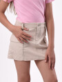 FALDA MARIAN BEIGE CLARO