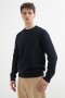 Sweater cuello redondo AZUL MARINO