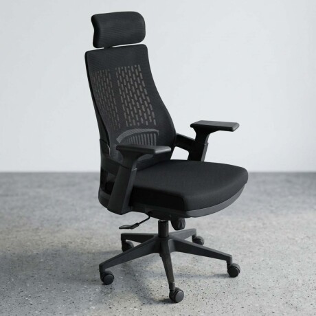 SILLA DE OFICINA MALLA NEGRO LOMBARDI