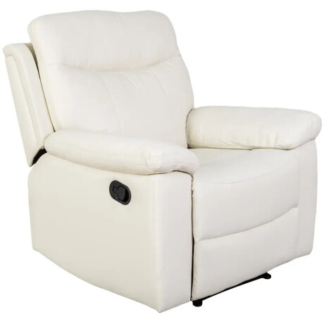 Sillón recliner 1 cuerpo, Lex en PU color crema Sillón recliner 1 cuerpo, Lex en PU color crema