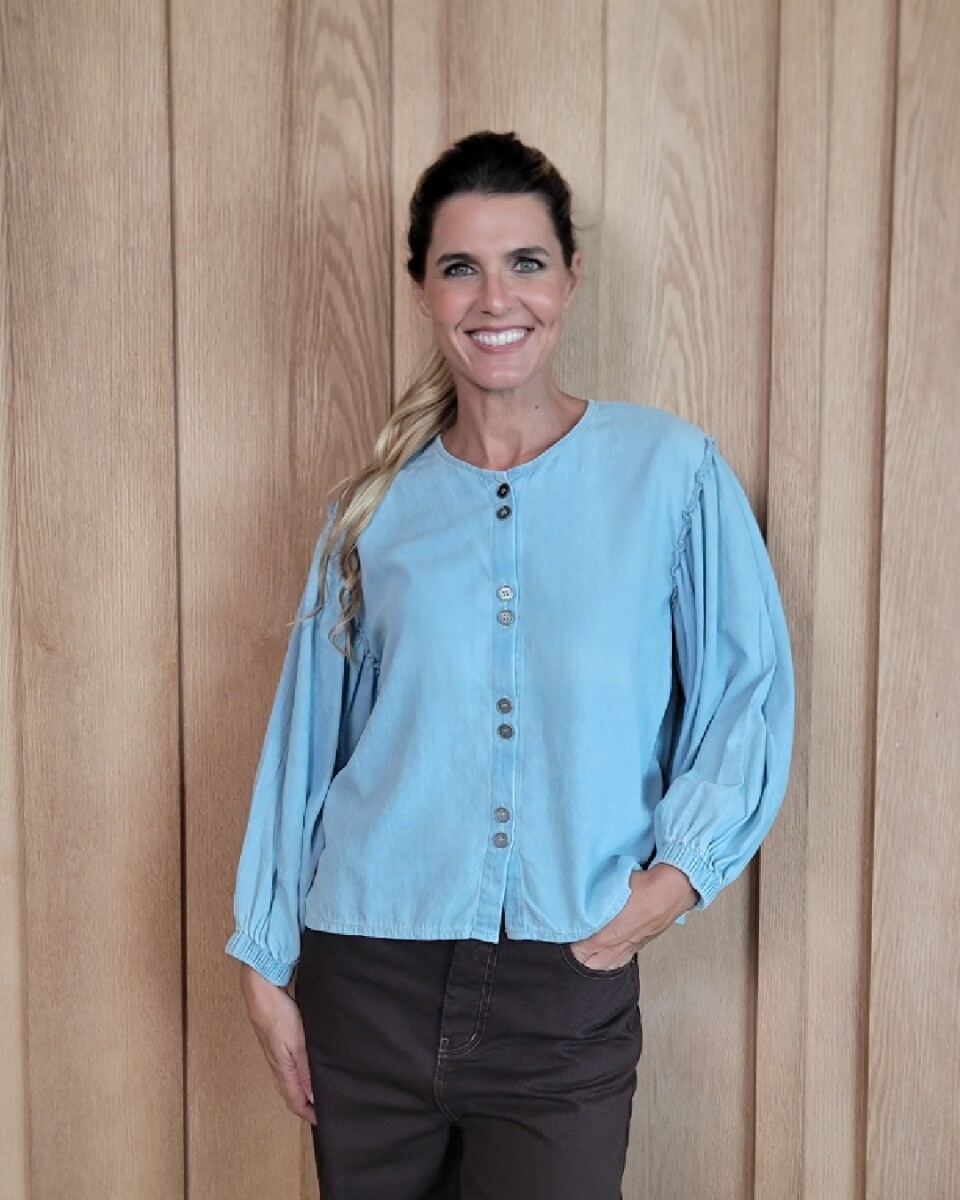 Camisa Melón - Denim Celeste 