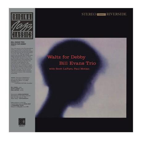 Evans, Bill - Waltz For Debby (original Jazz Classics Series) - Vinilo Evans, Bill - Waltz For Debby (original Jazz Classics Series) - Vinilo