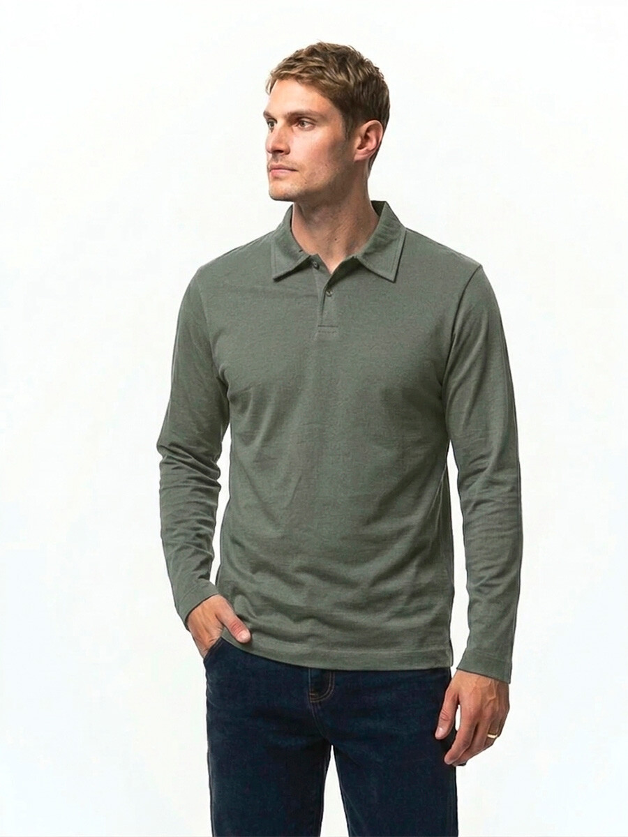 Remera Manga Larga Polo Bruselas - Verde 
